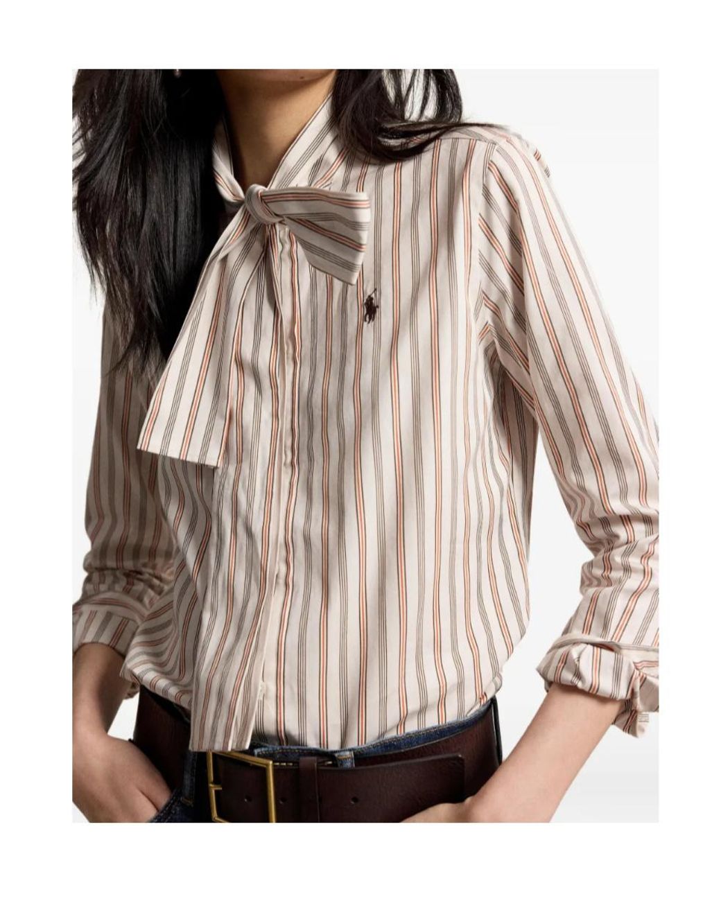 Polo Ralph Lauren Multicolor Logo Embroidered Striped Shirt