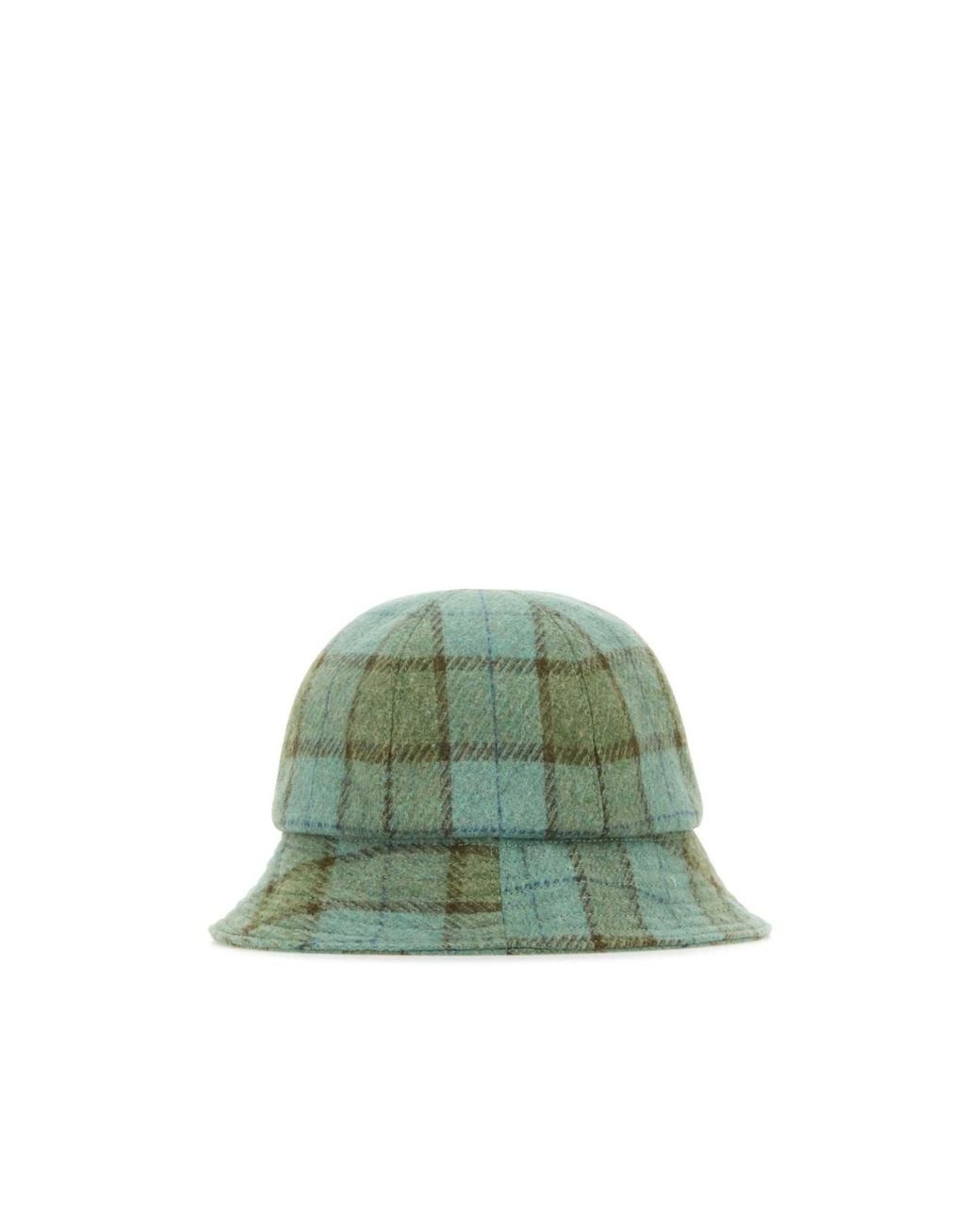 Helen Kaminski Green Franz Checked Bucket Hat