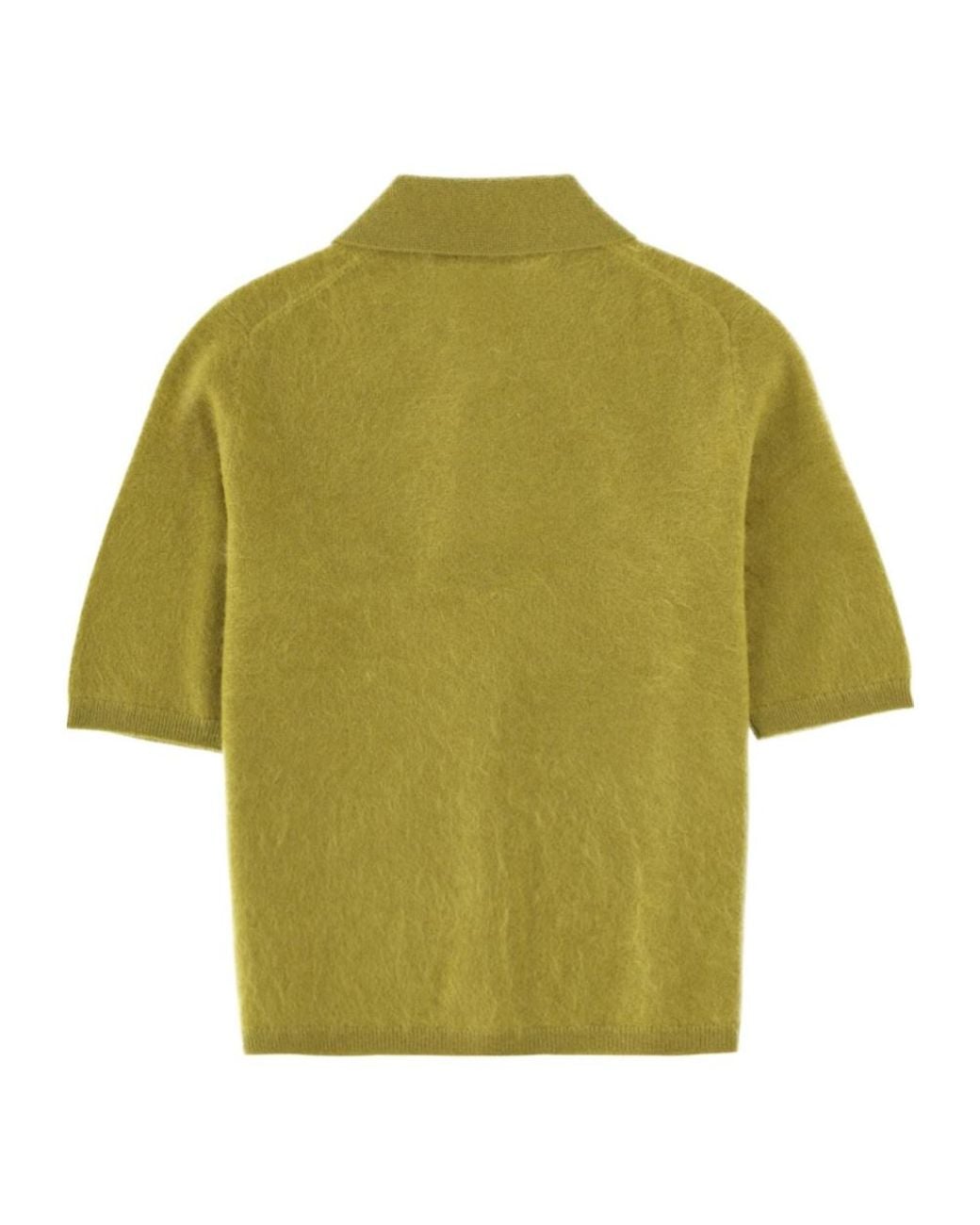 Theory Green Short-Sleeved Knitted Cardigan