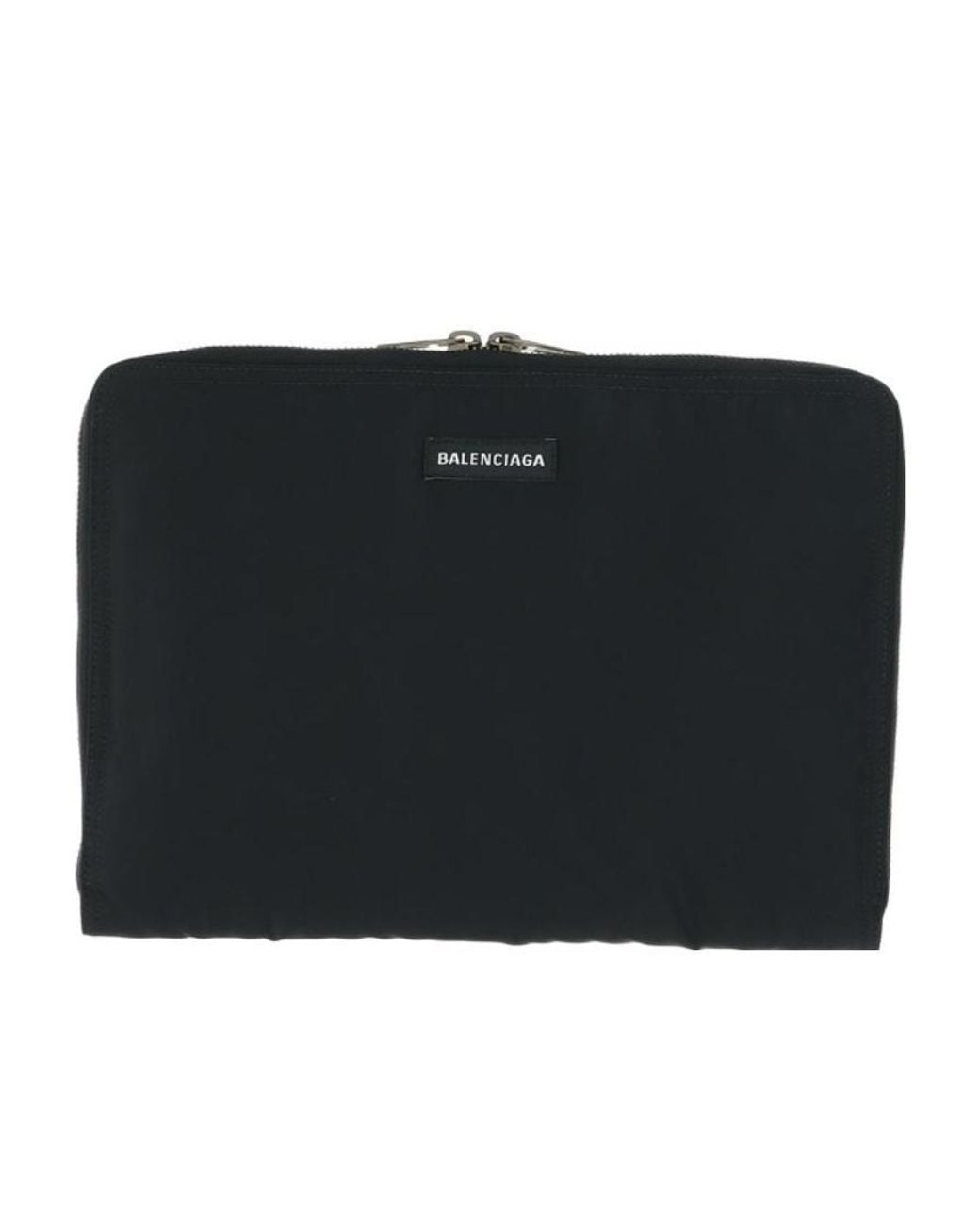 Balenciaga Black Logo Hand-Held Bag for men