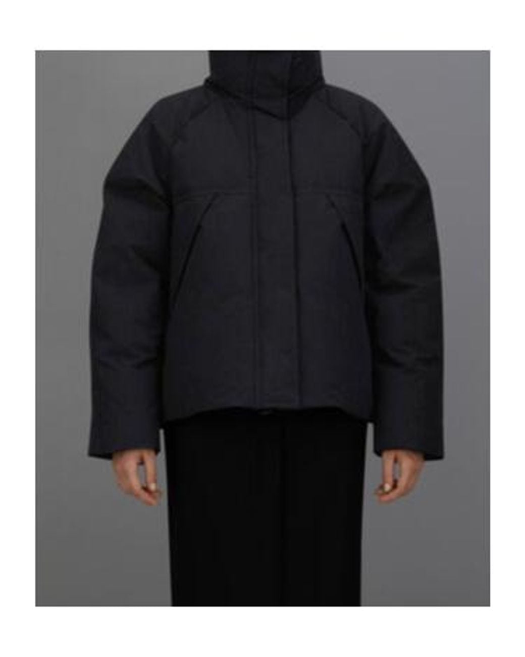 Herno Black Laminar High-Neck Puffer Jacket