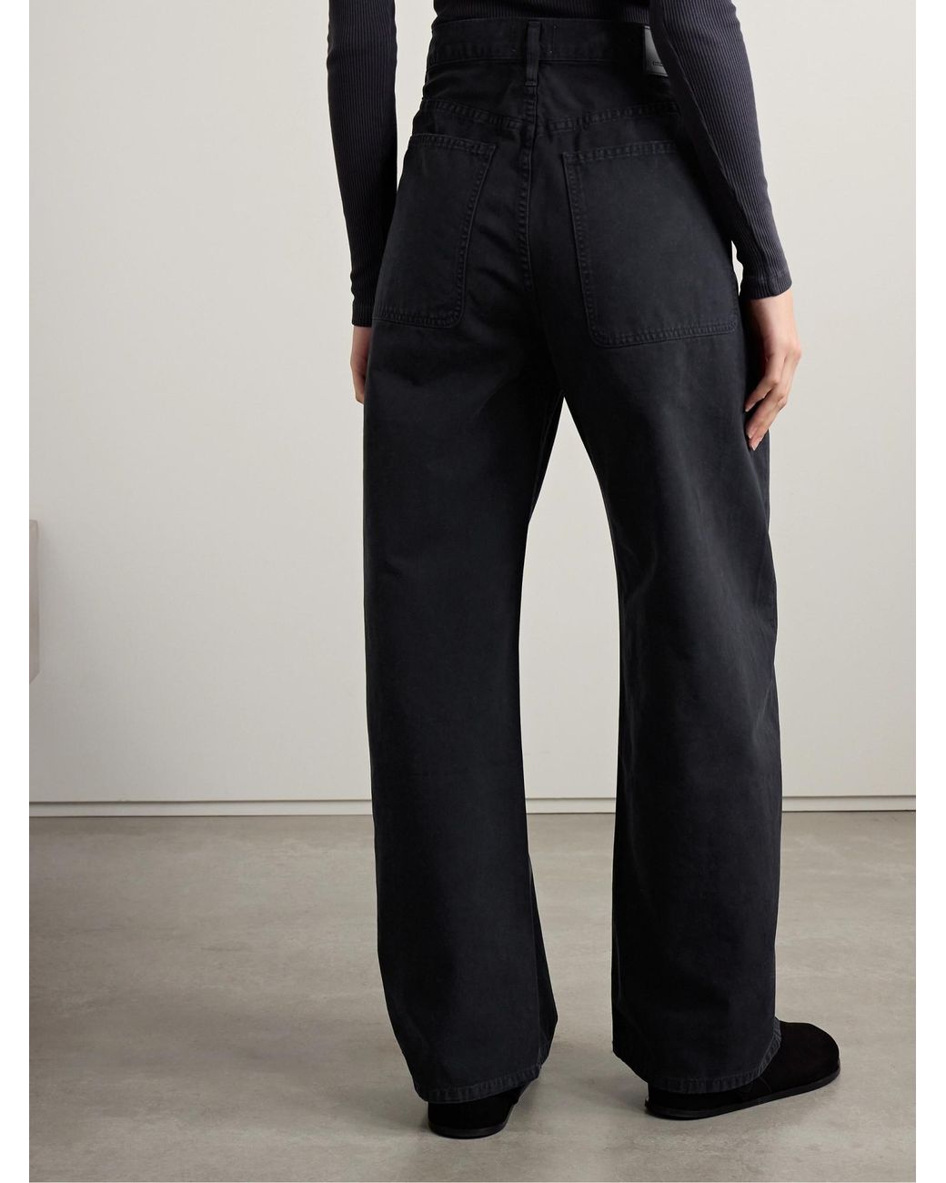 Citizens of Humanity Blue High-Rise Wide-Leg Jeans