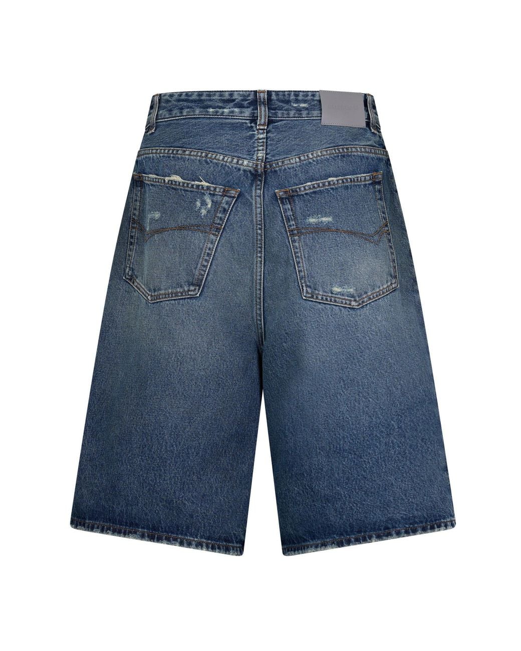 Balenciaga Blue Retro-Style Denim Shorts