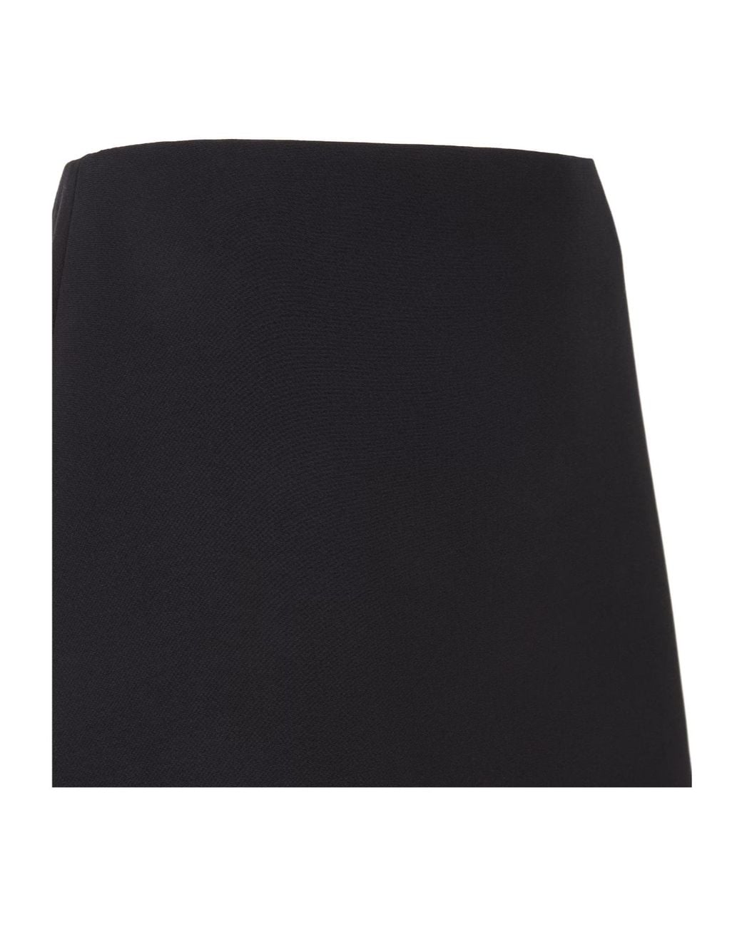 Fendi Black Cady Skirt