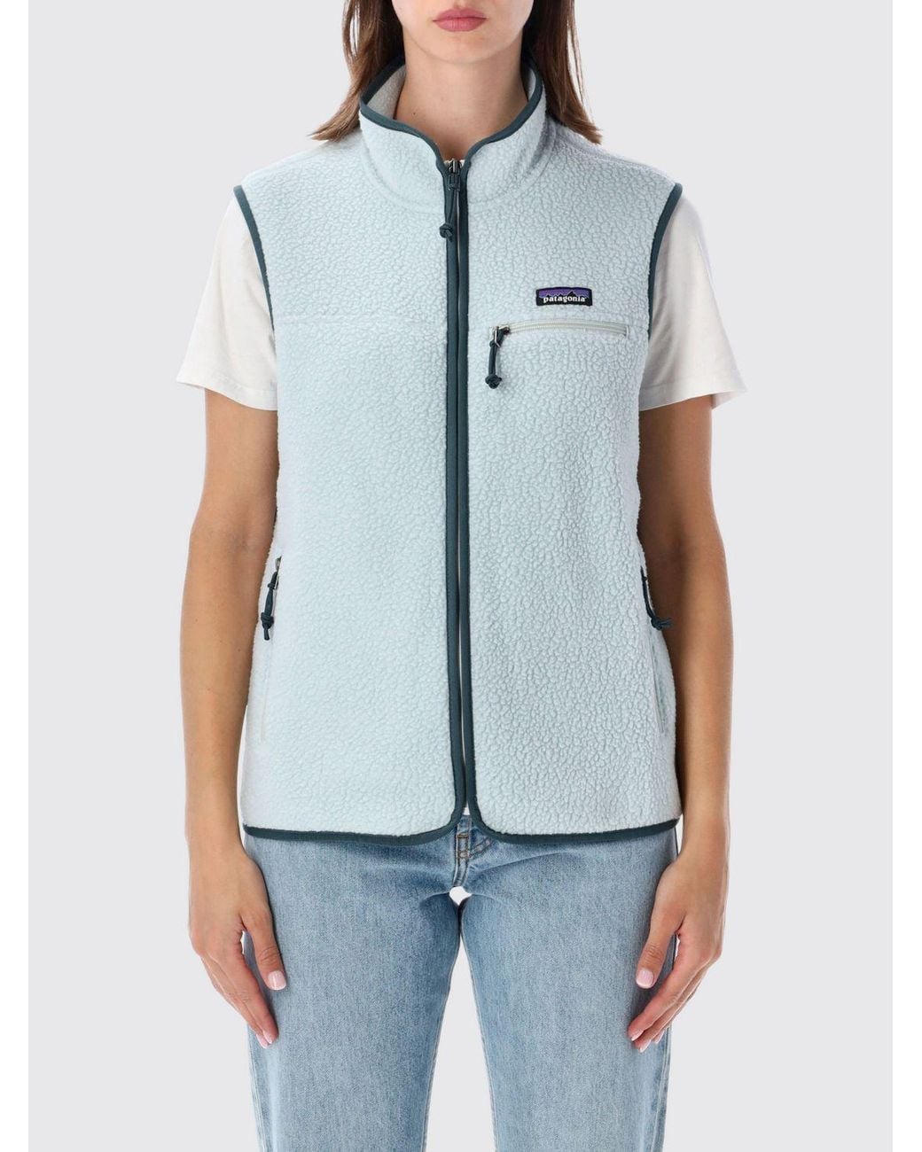 Patagonia Blue Retro Pile Fleece Vest