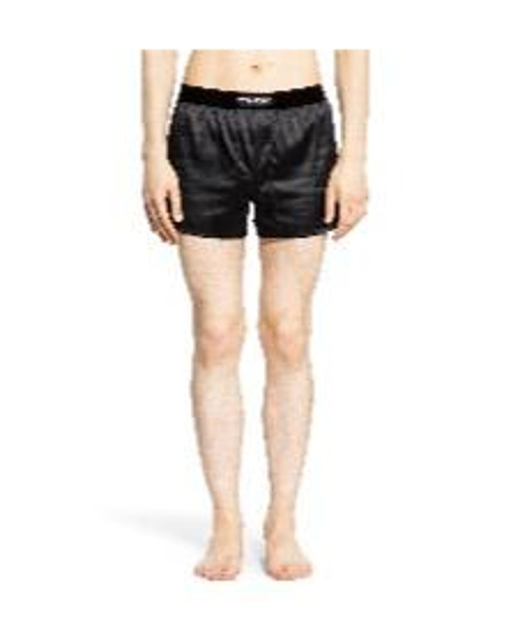 Tom Ford Black Logo-Waistband Stretched Satin Boxers for men
