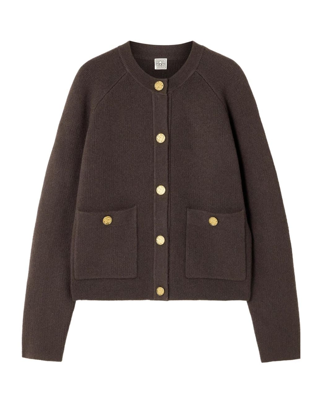 Totême Brown Button Cardigan