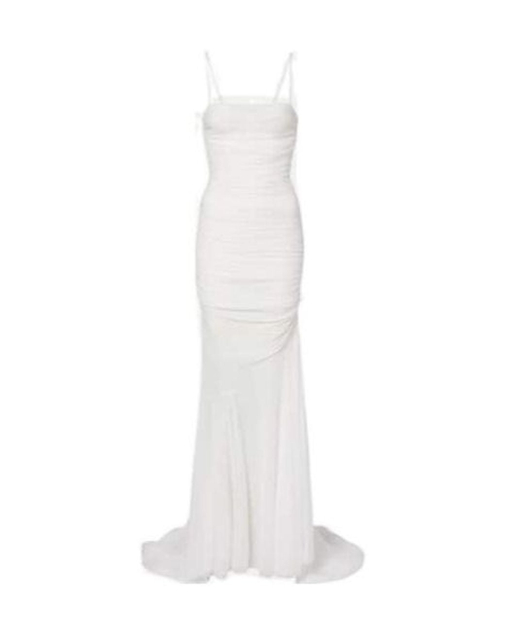 Blumarine White Draped Gown
