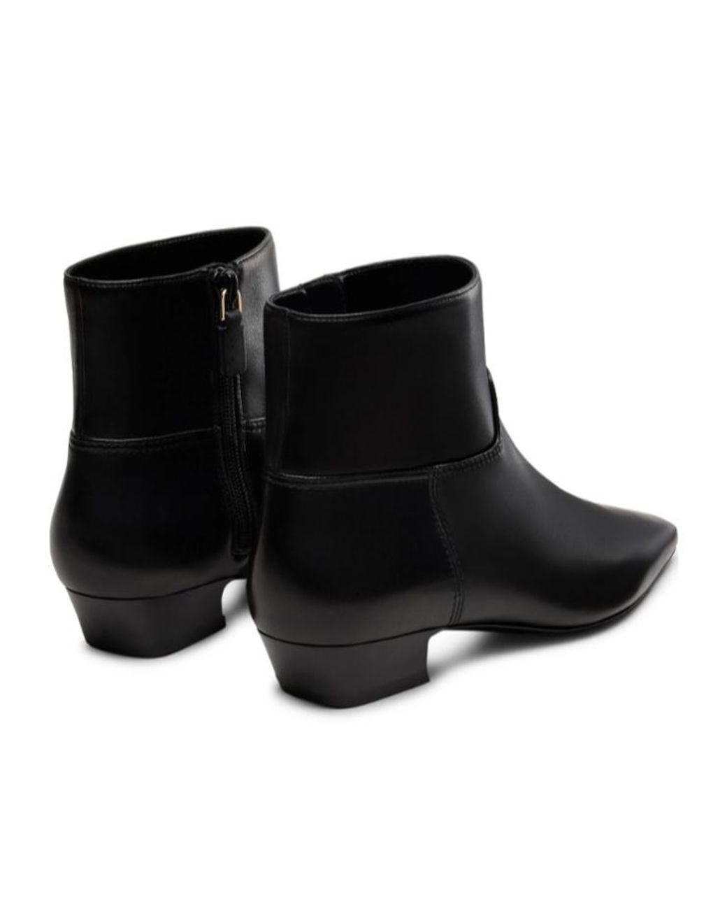 Stuart Weitzman Black Stassi Zip Bootie