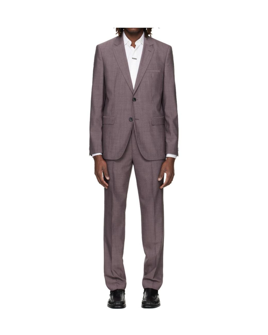 Boss Purple Long-Sleeved Blazer And Two-Piece Suit for men