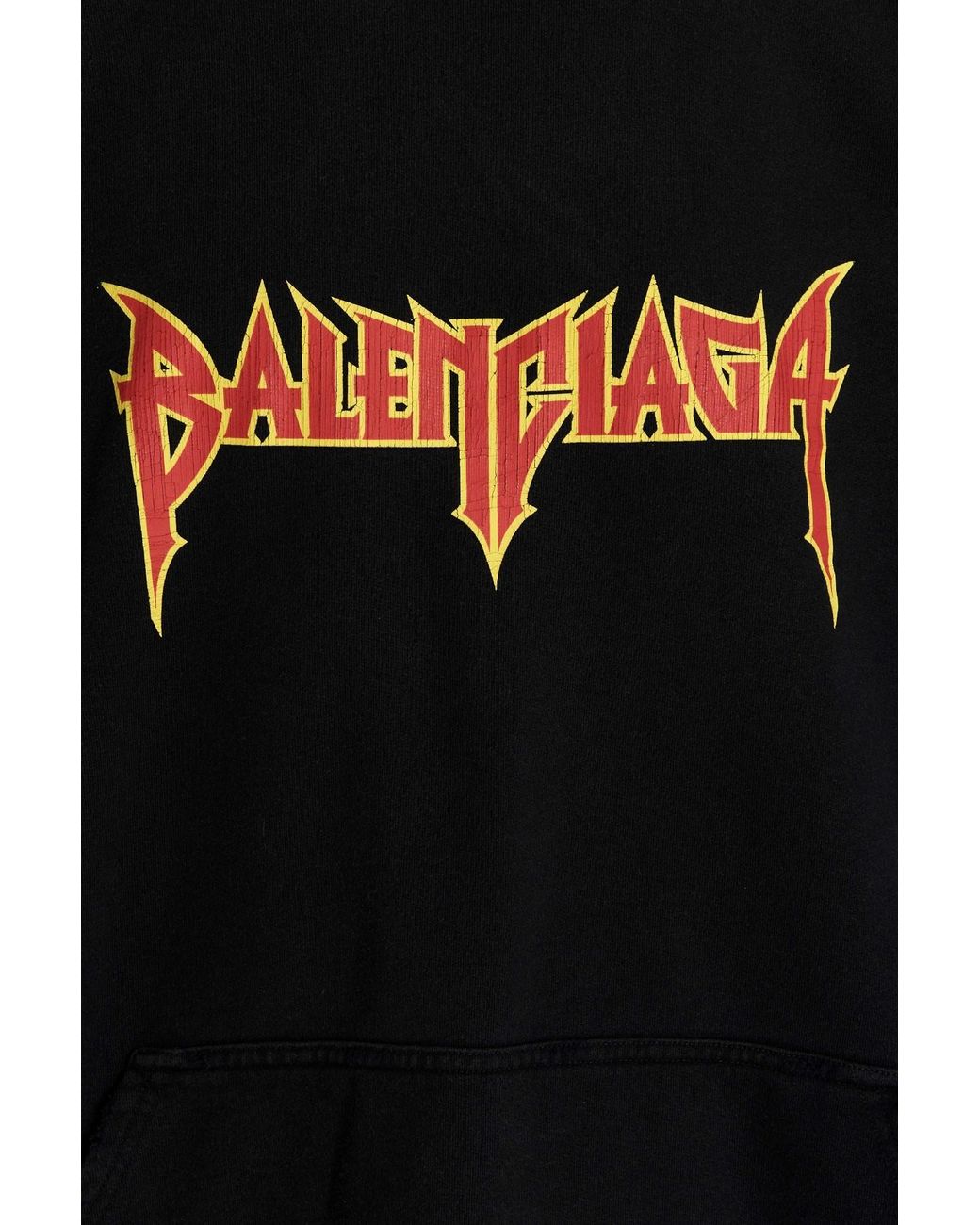 Balenciaga Blue Felpa Con Cappuccio Metal Hoodie Oversized Da Uomo for men
