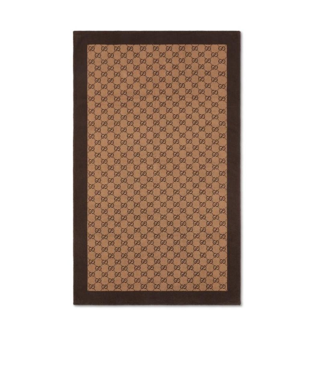 Gucci Brown Gg Terrycloth Beach Blanket