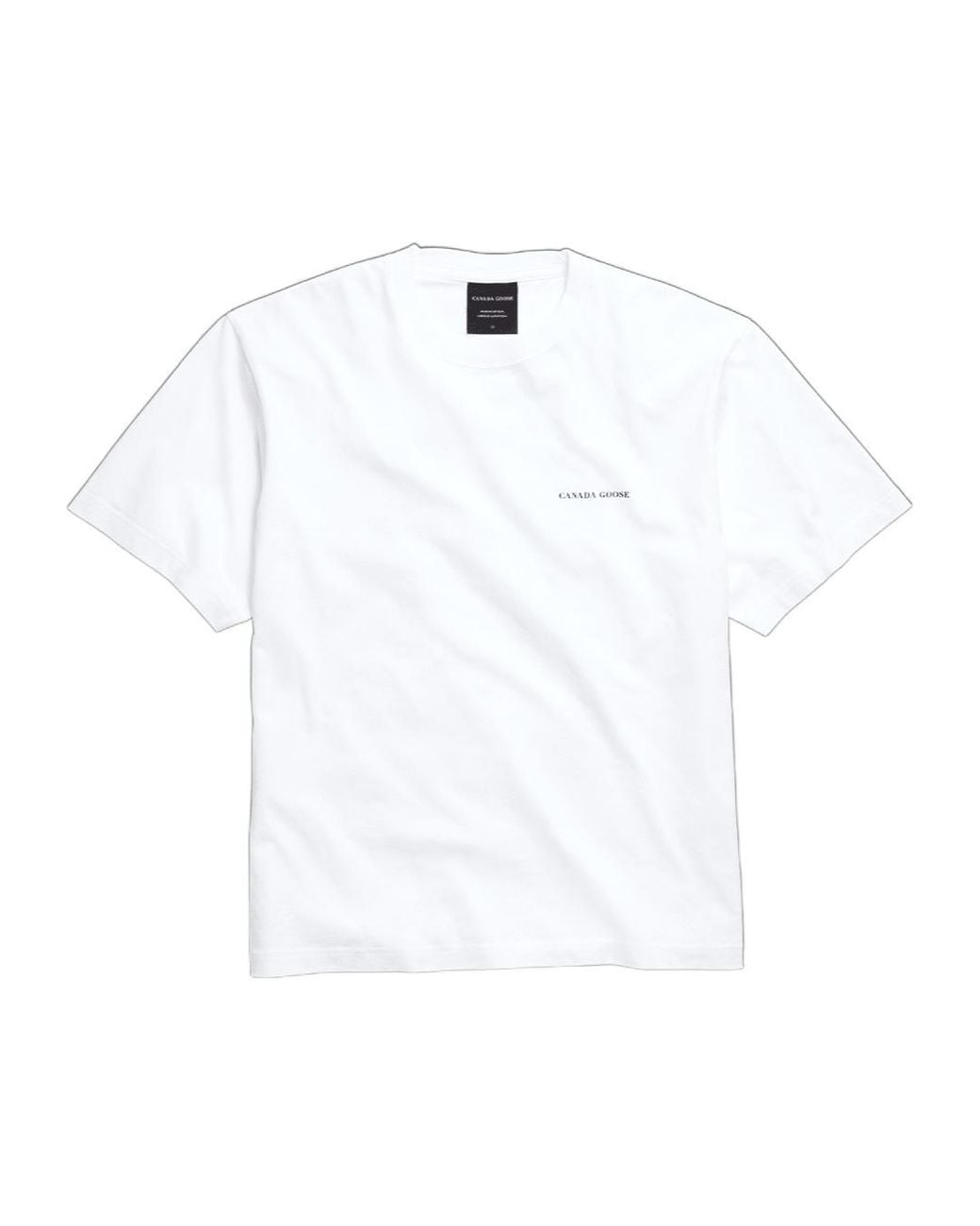 Canada Goose White Expedition Logo T-Shirt for men