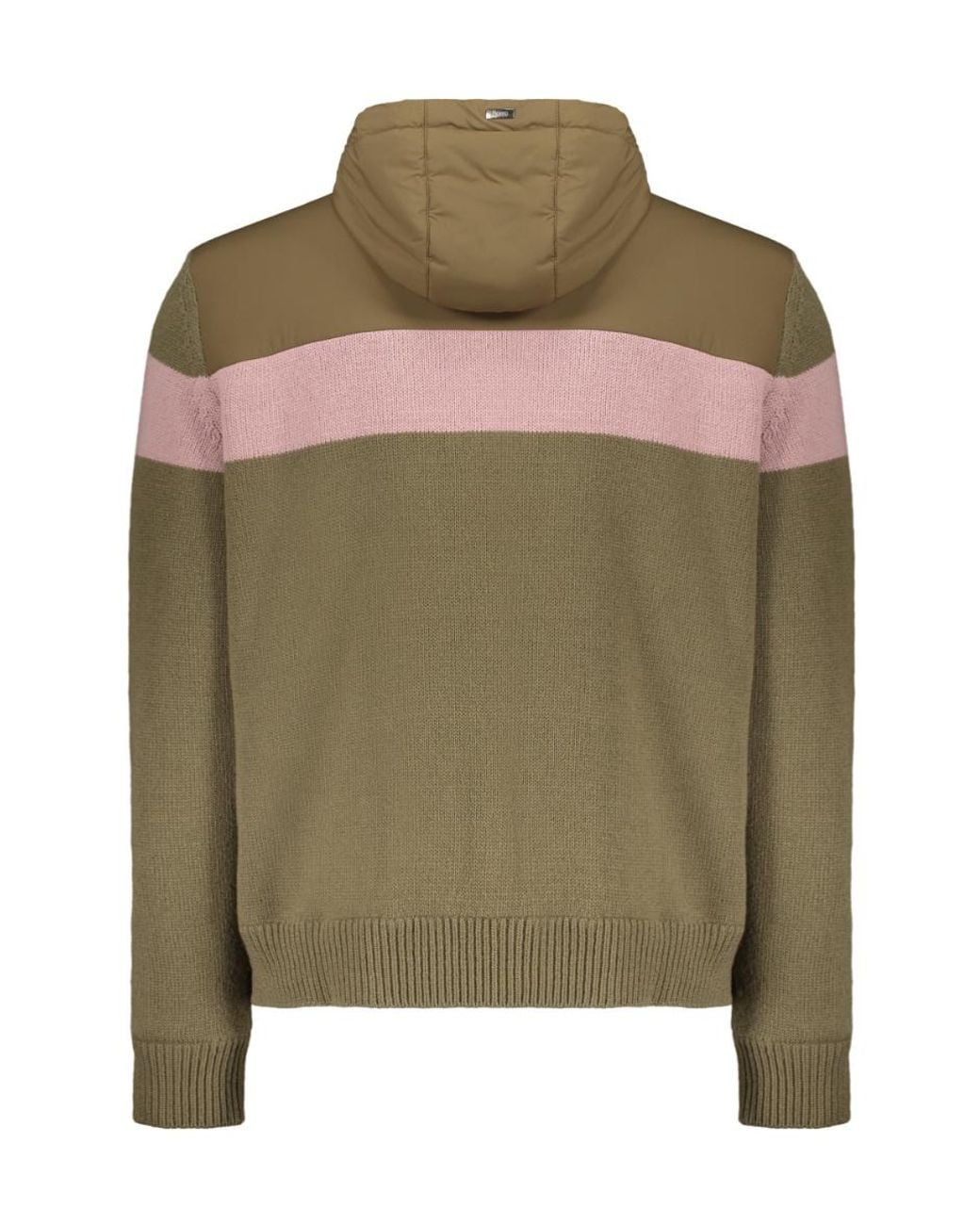 Herno Green Zip Hooded Jacket for men