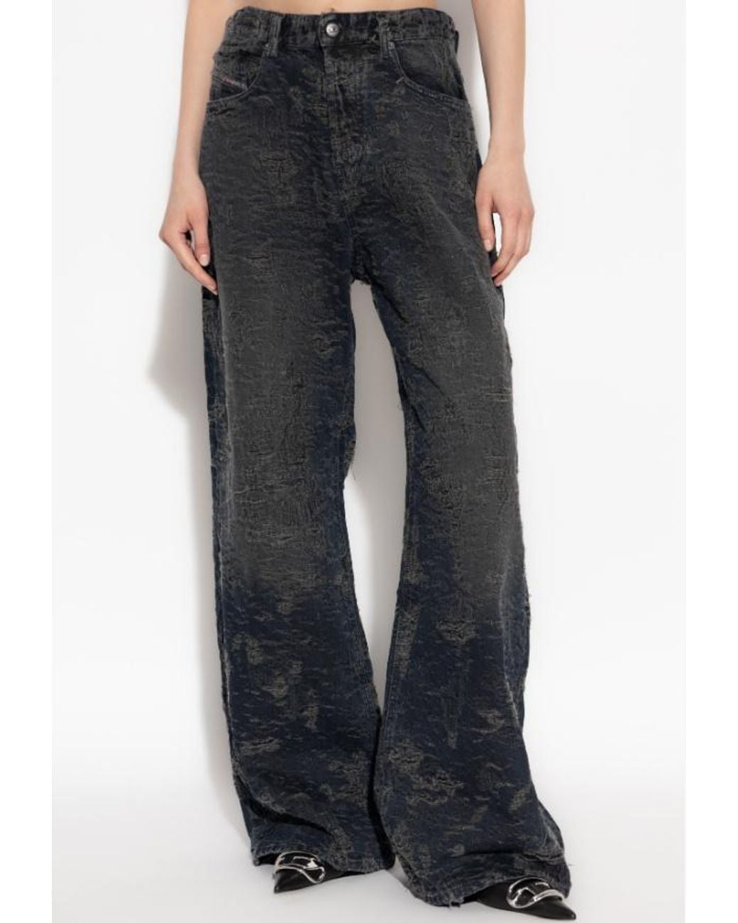 DIESEL Blue 1996 D-Sire Distressed Jeans