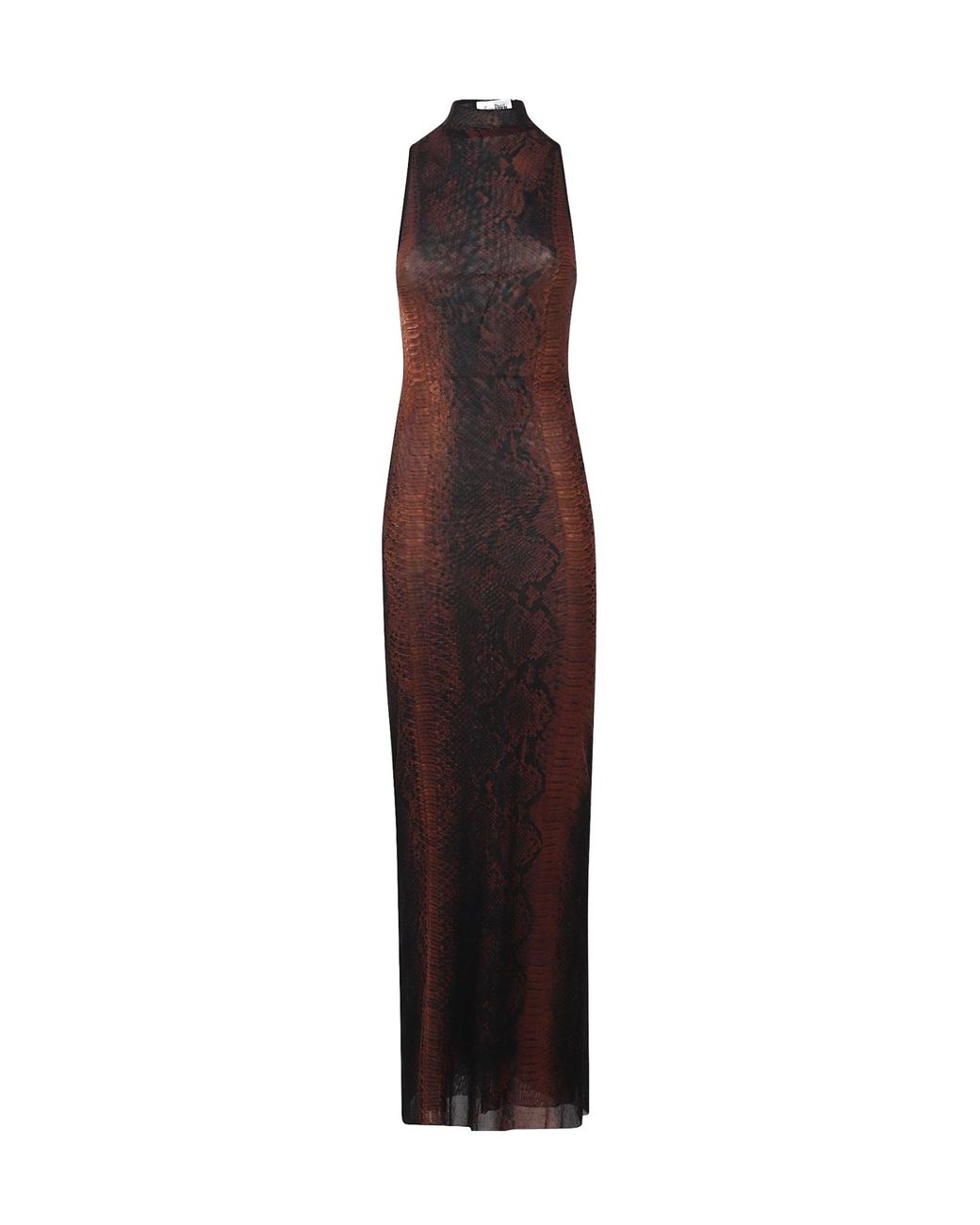 Jean Paul Gaultier Purple High Neck Long Dress