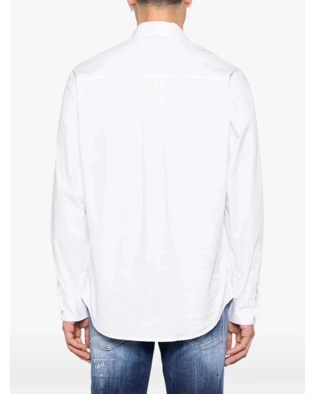 DSquared² White Zip-Pocket Shirt for men