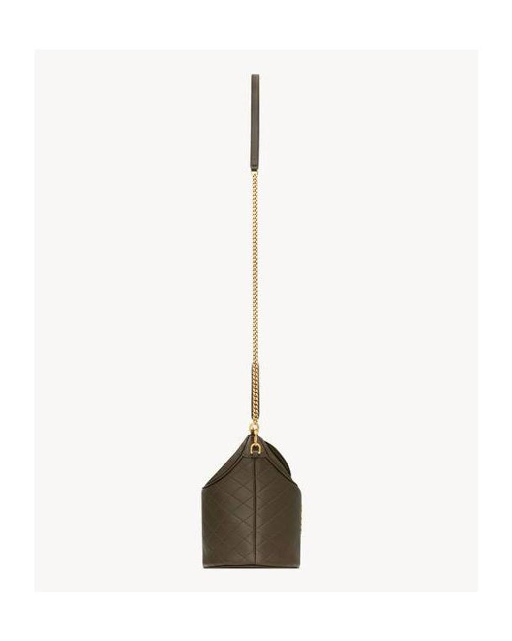 Saint Laurent White Gaby Bucket Bag