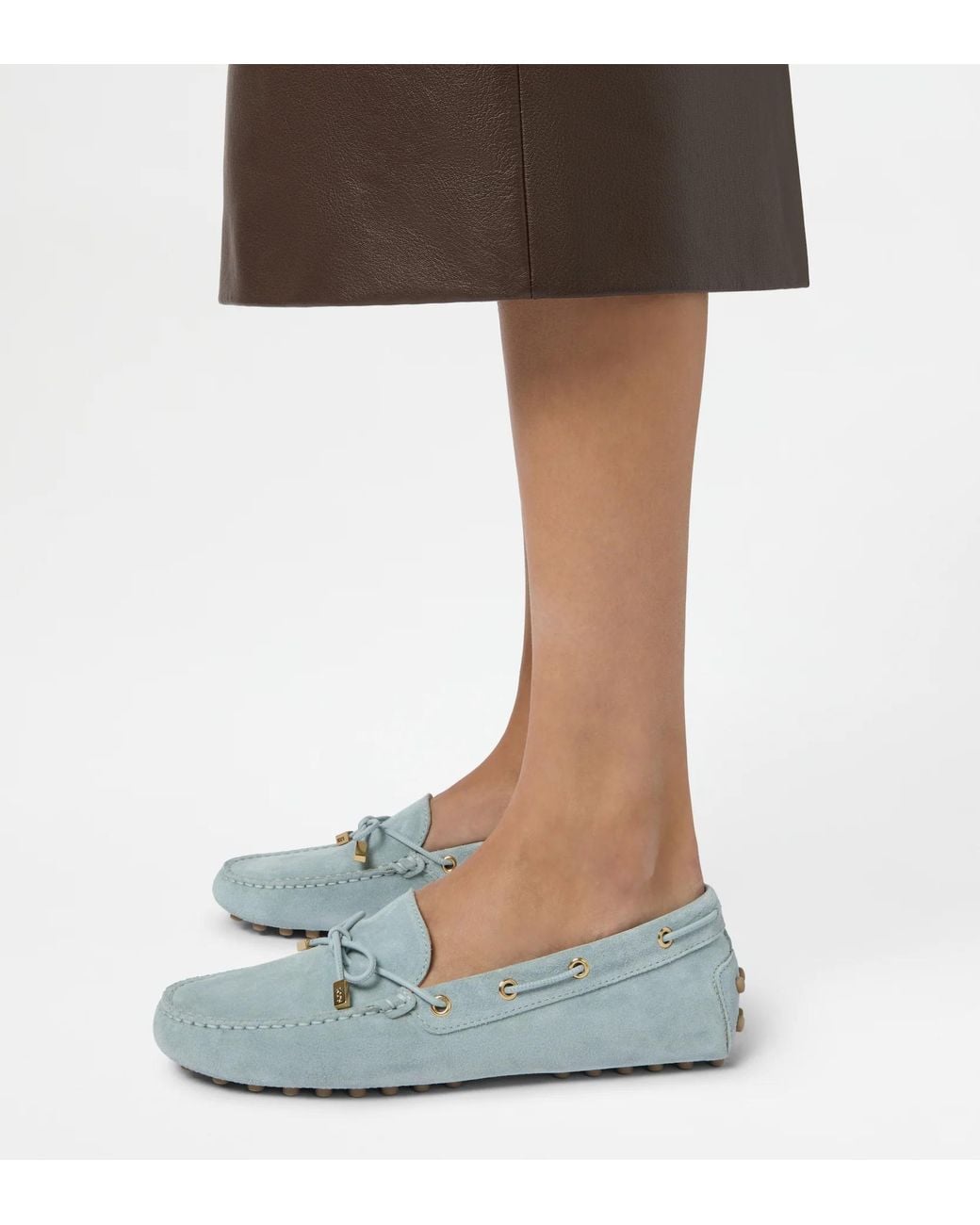 Tod's Gray Gommino Loafers