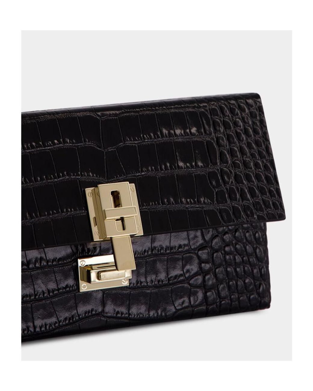 Tom Ford Black Embossed Box Pouch