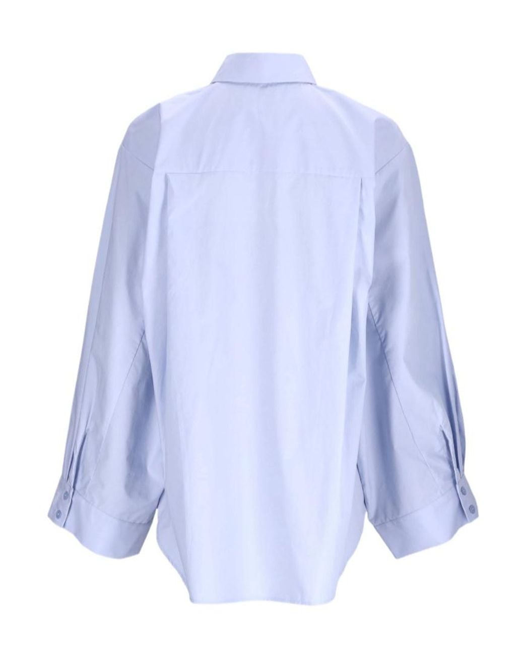 Frankie Shop Blue Tila Wide Sleeve Shirt
