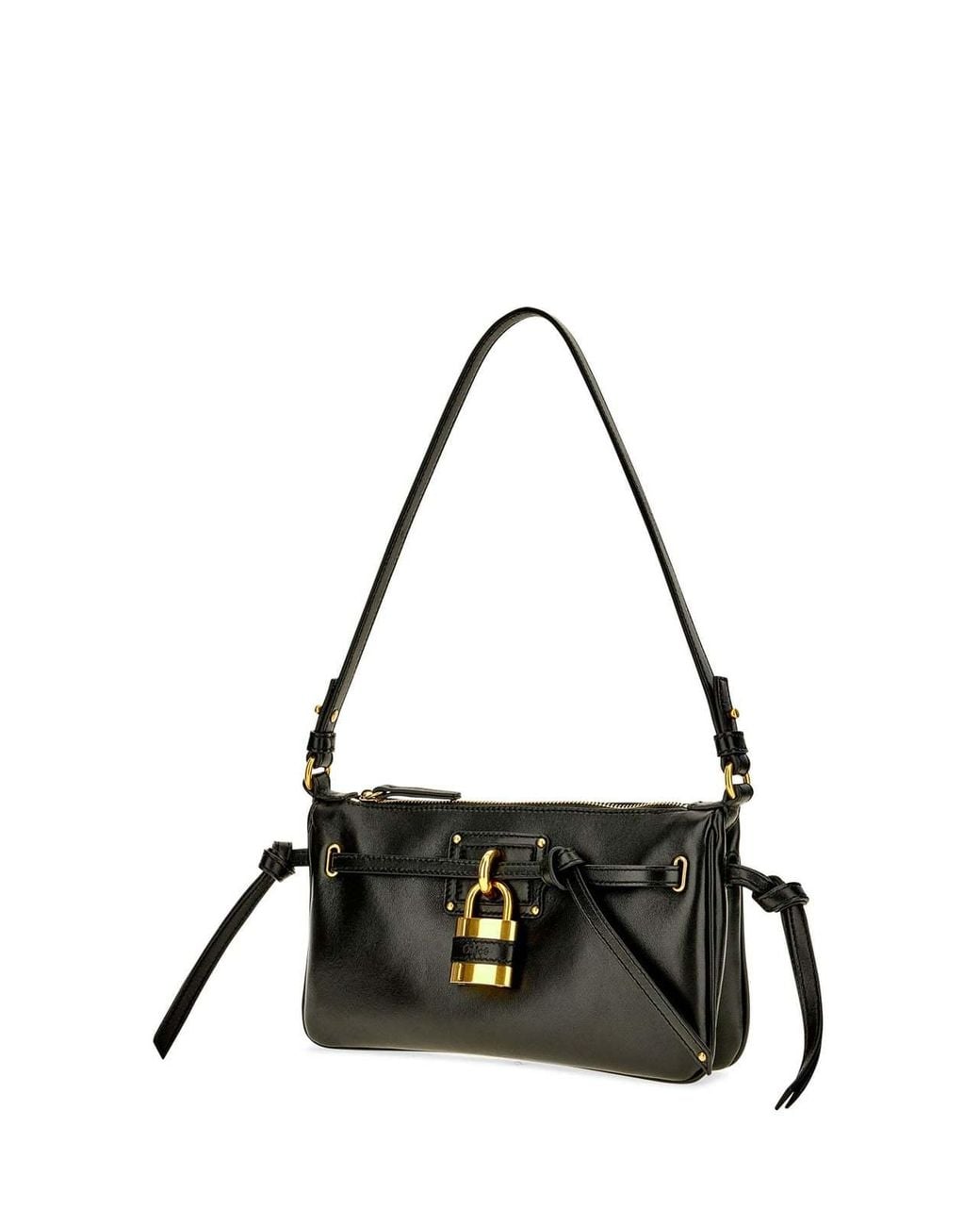Chloé Black Zippered Shoulder Bag