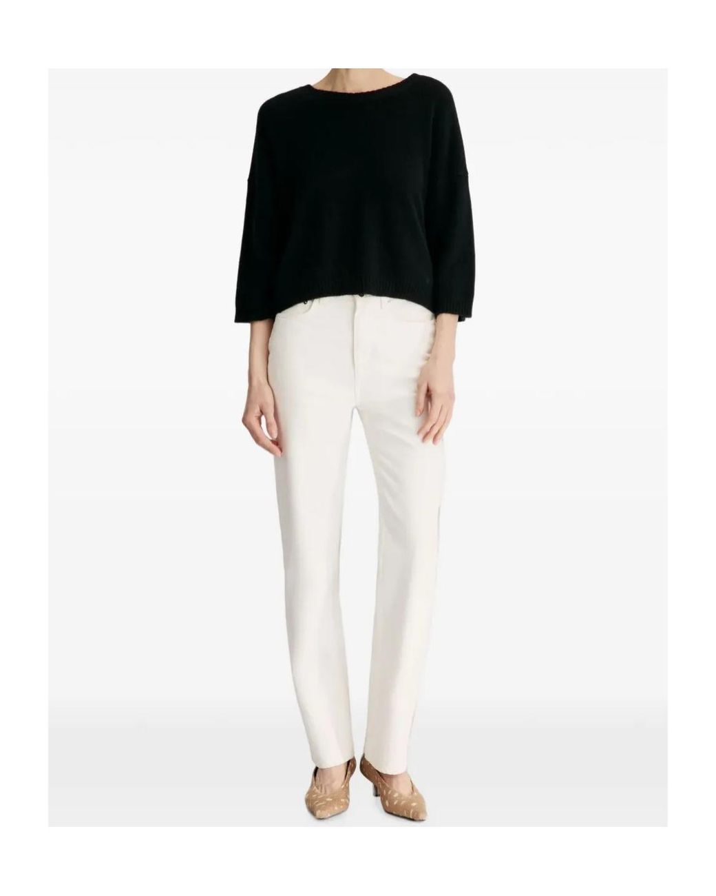 Loulou de Saison Black Azali Short-Sleeve Knitted Top