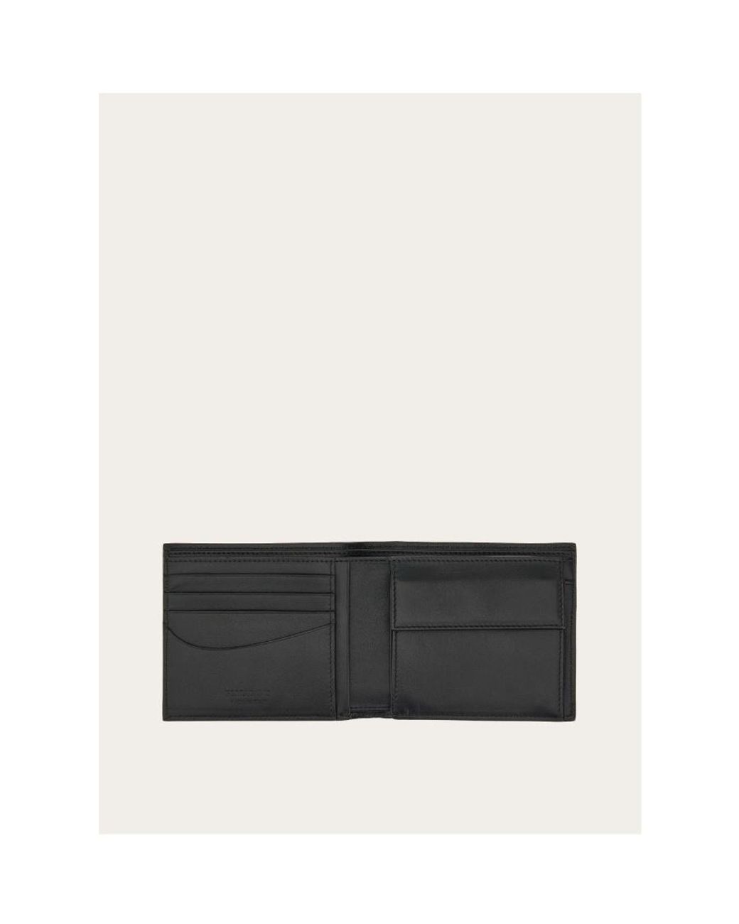 Ferragamo Black Hollowed-Out Wallet for men