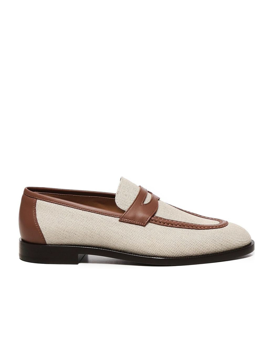 Loro Piana White Sergio Loafers