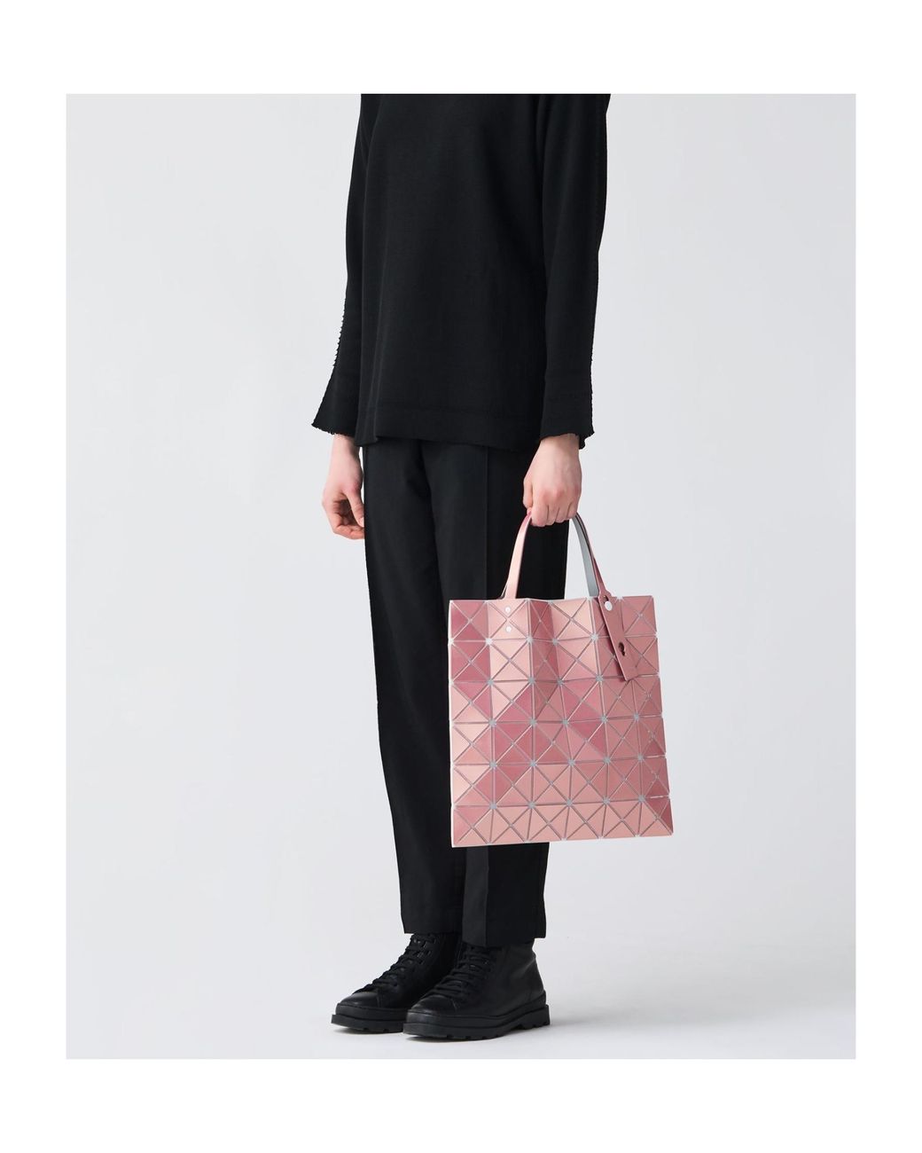 Issey Miyake Pink Lucent Flap Tote Bag