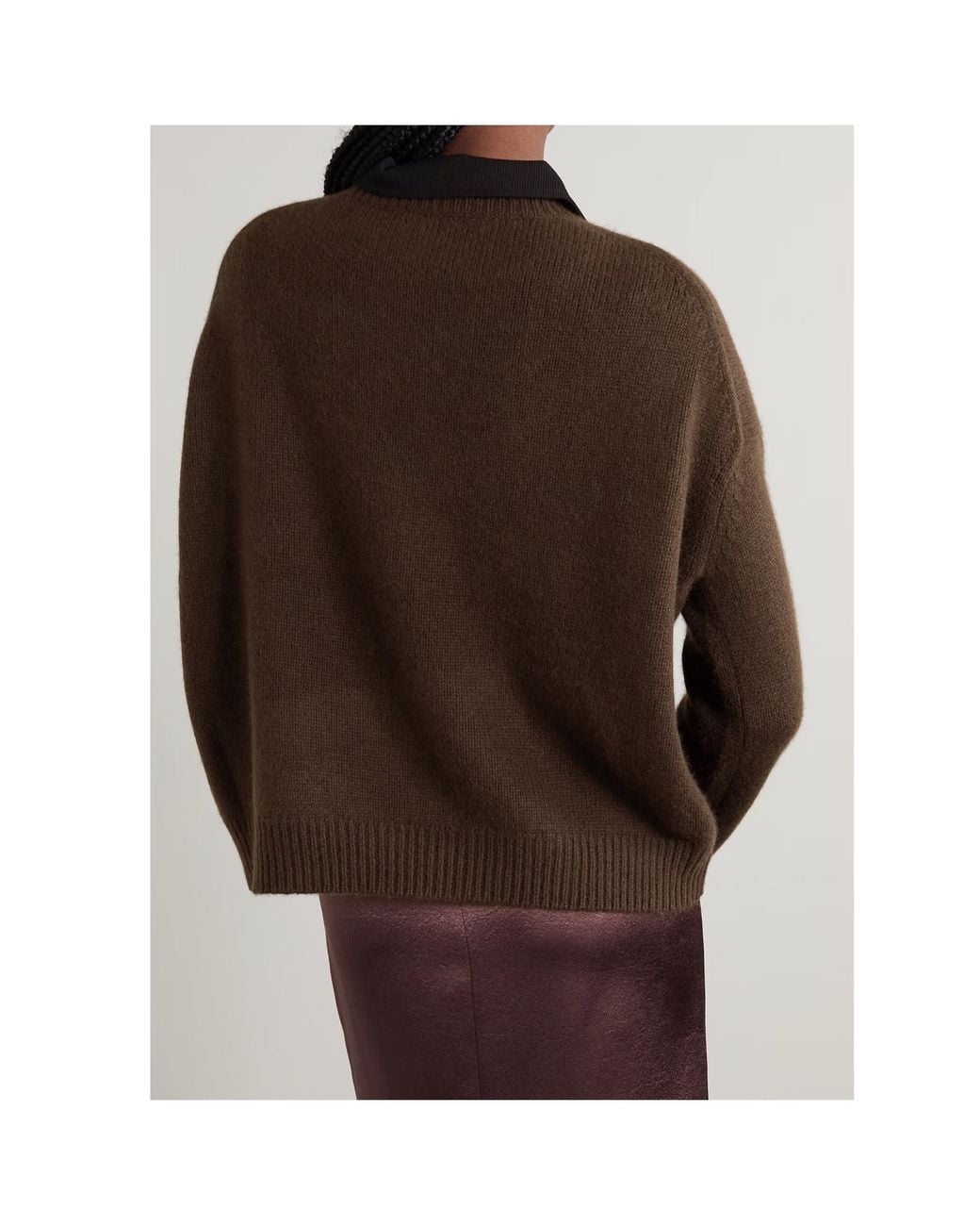 arch4 Brown Knitted Cashmere Sweater