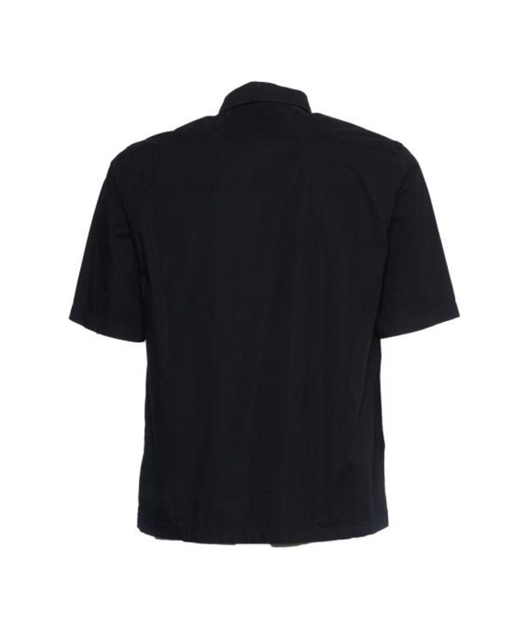 C P Company Black Short Sleeve Poplin Shirt for men