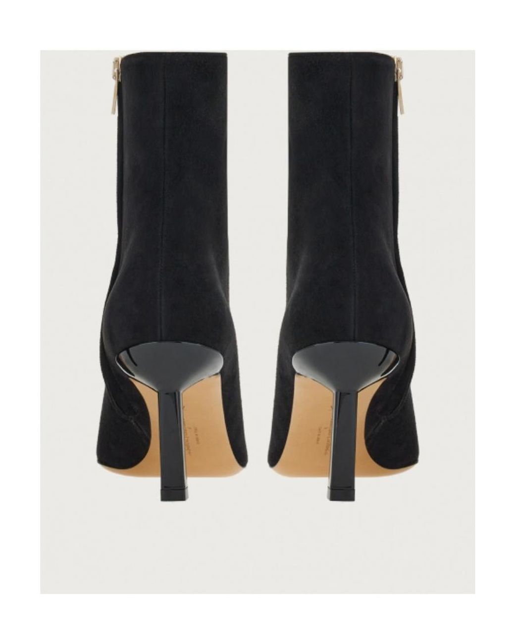 Ferragamo Black 70Mm Pointed Toe Boots