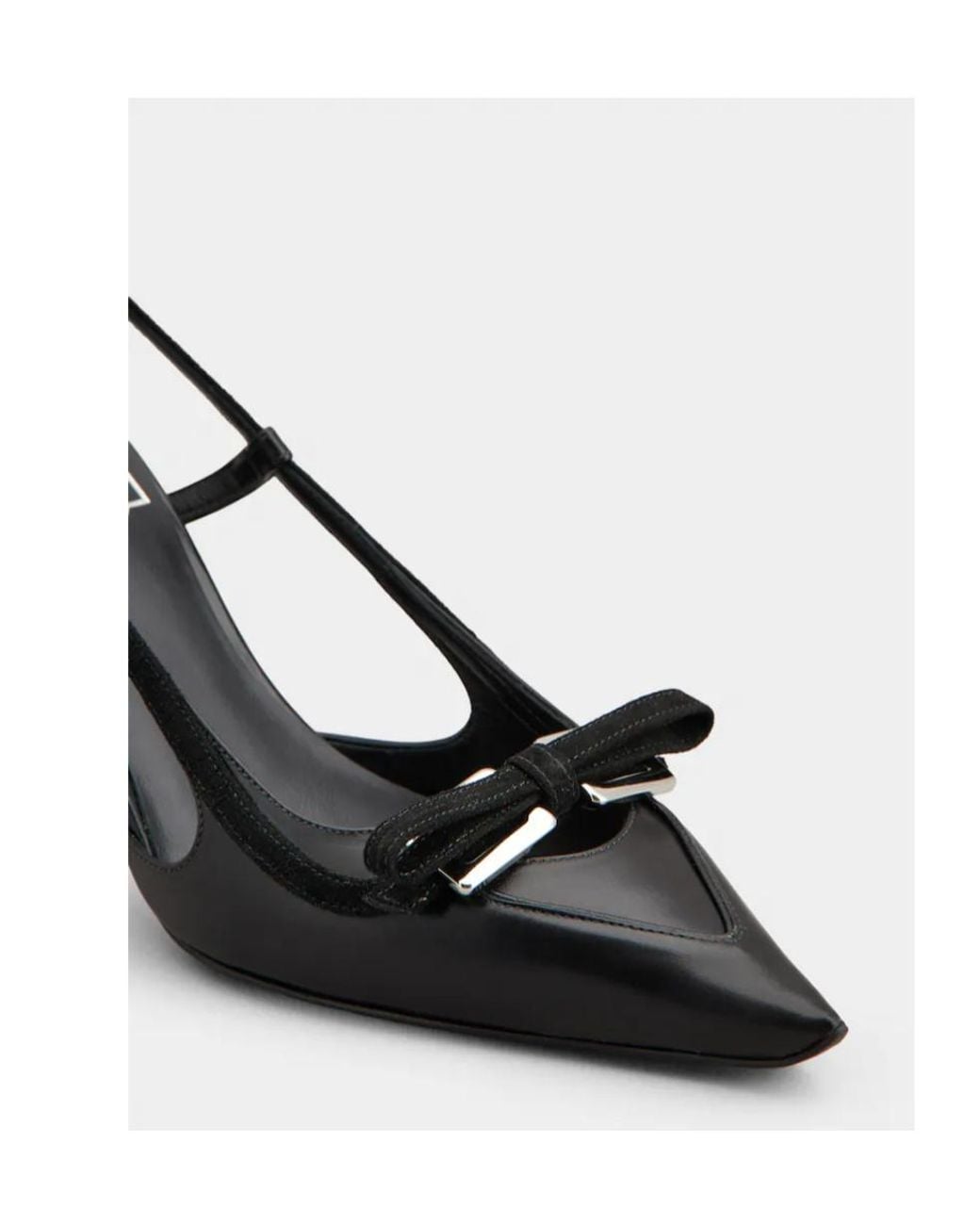 Roger Vivier Black Virgule Slingback Pumps