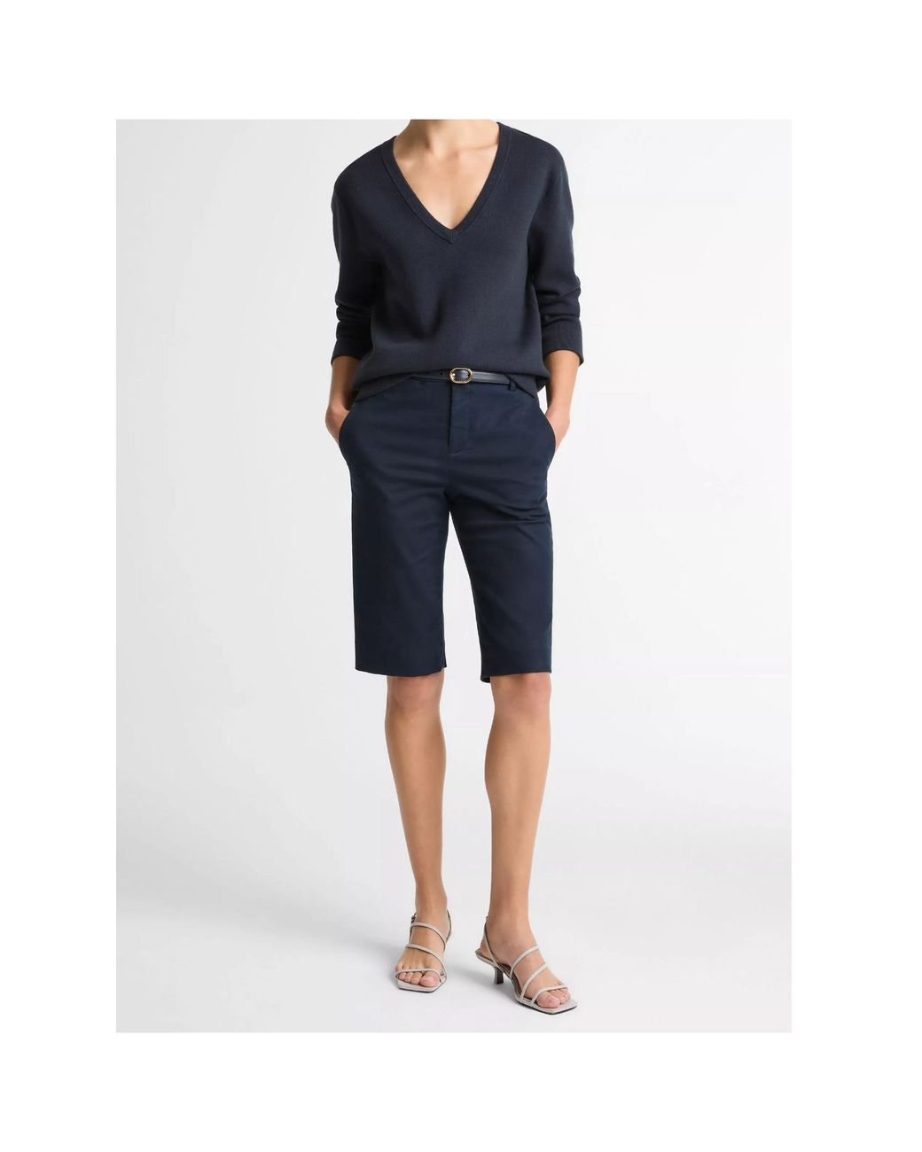 Vince Blue V-Neck Sweater