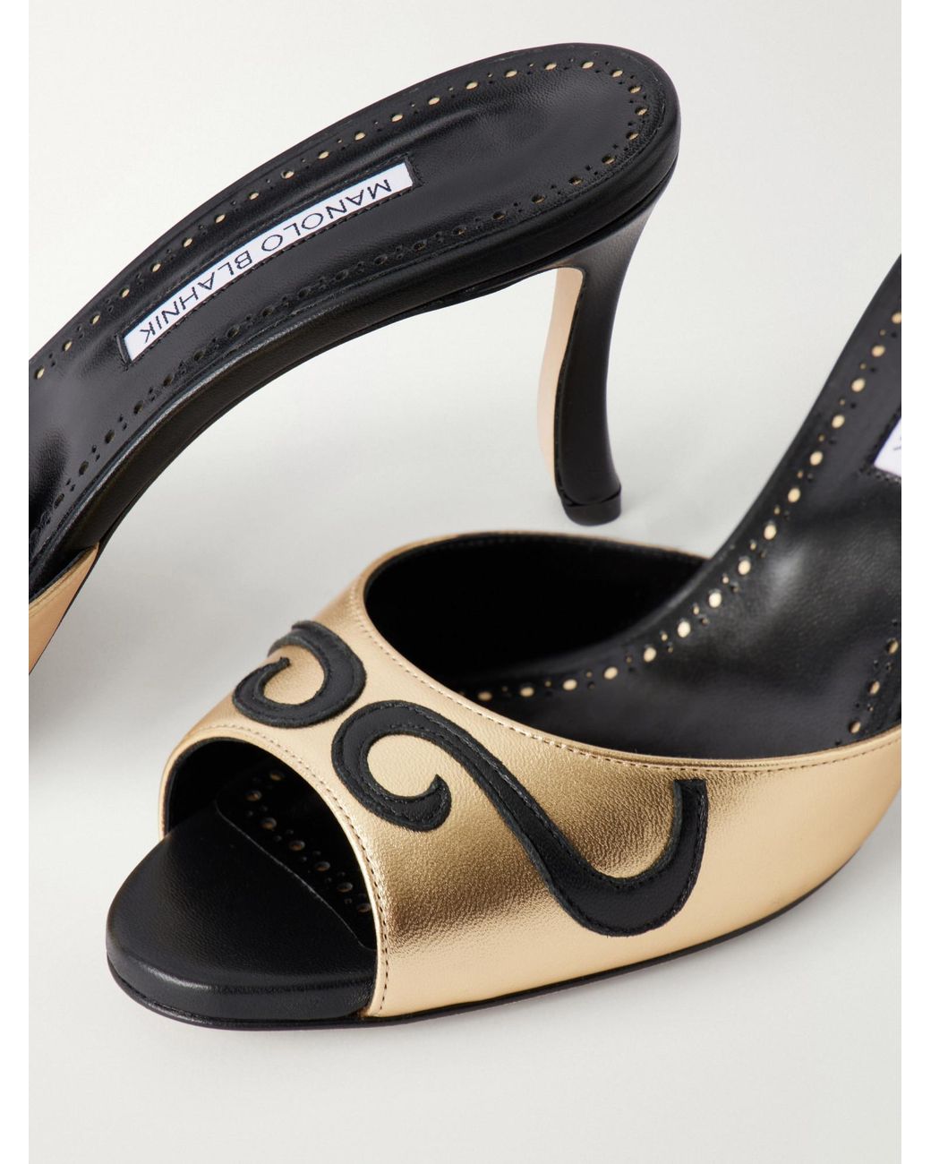 Manolo Blahnik Natural Minimalist High Heels