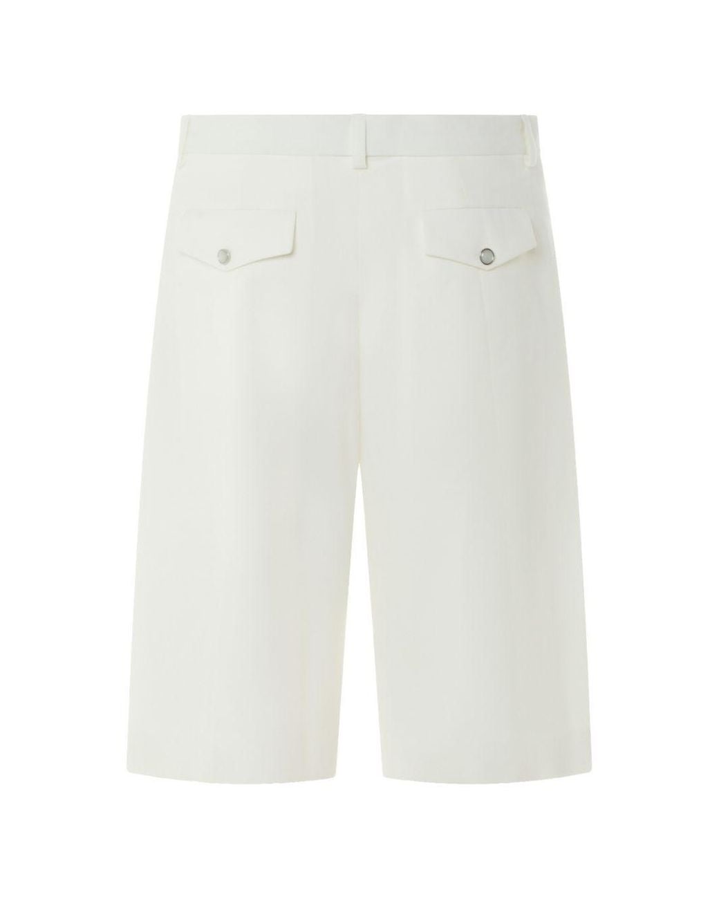 Casablanca White Tailored Bermuda Shorts for men