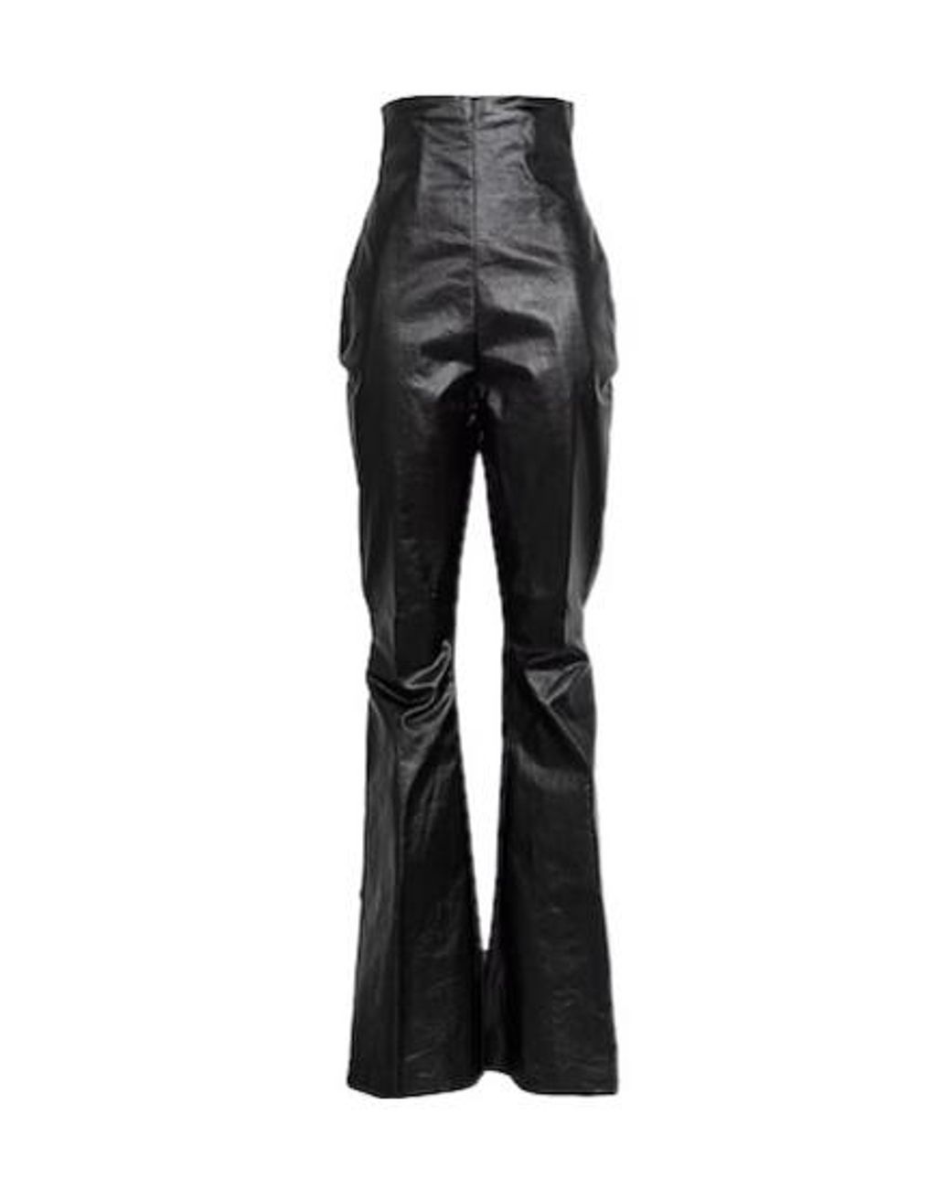 Rick Owens Black Colored Denim Flared Pants