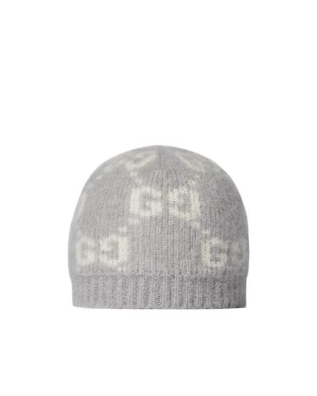 Gucci Gray Gg Alpaca Blend Hat