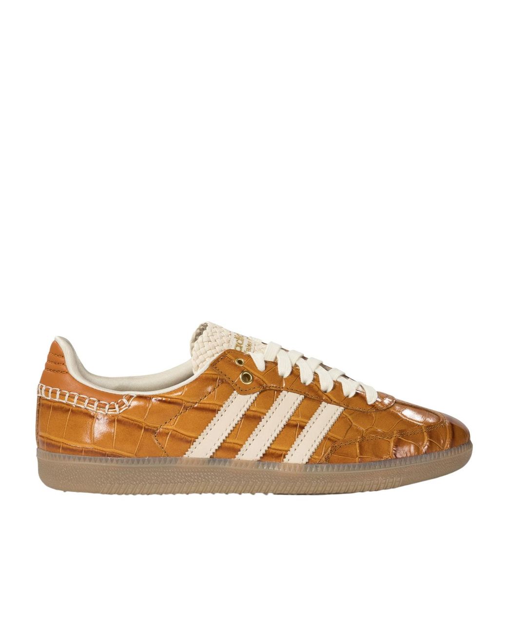 Adidas Originals Brown X Wales Bonner Samba Embossed Low-Top Sneakers for men