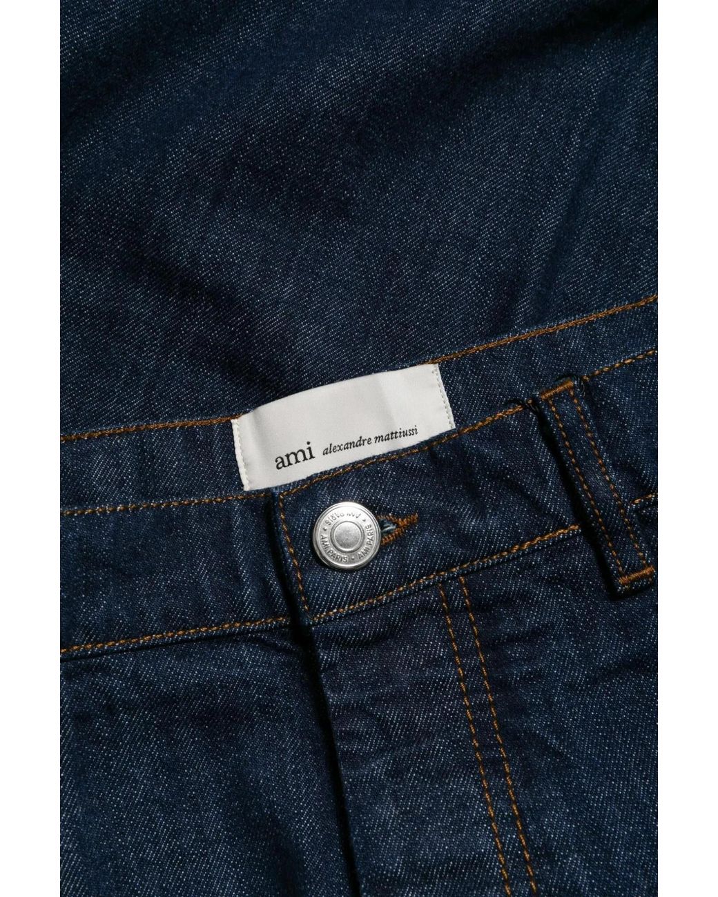 AMI Blue Ami Balloon Fit Jeans for men