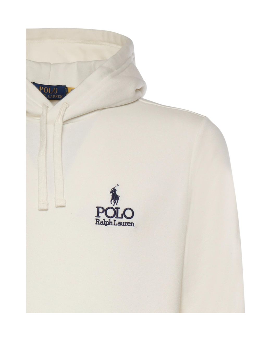 Polo Ralph Lauren White Logo Hoodie for men
