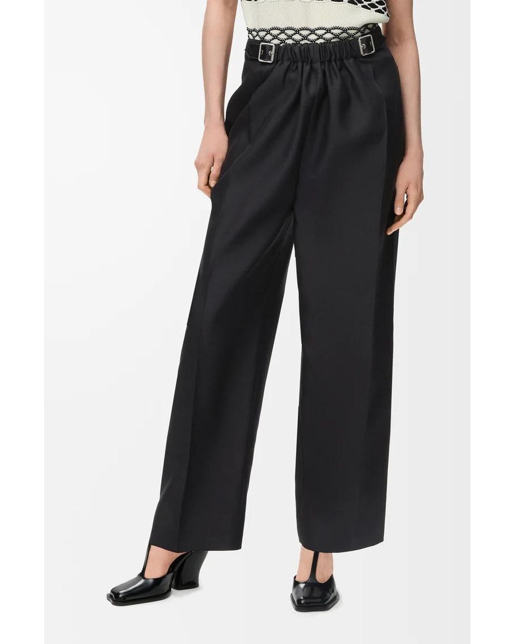 Loewe Black Belted Trousers