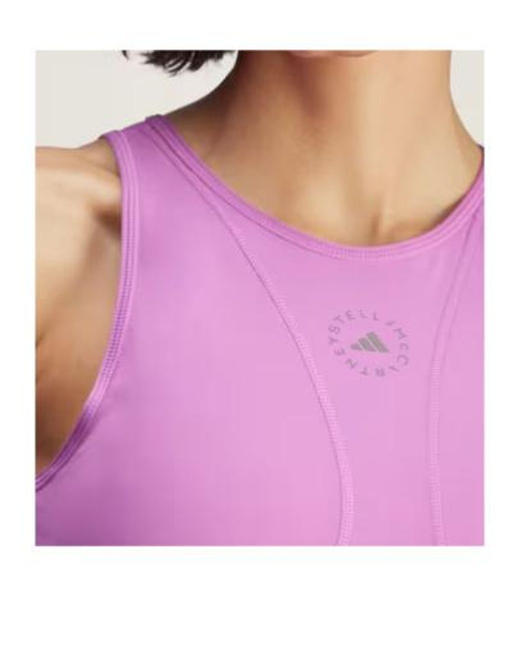 Adidas By Stella McCartney Pink Sleeveless Crop Tank Top