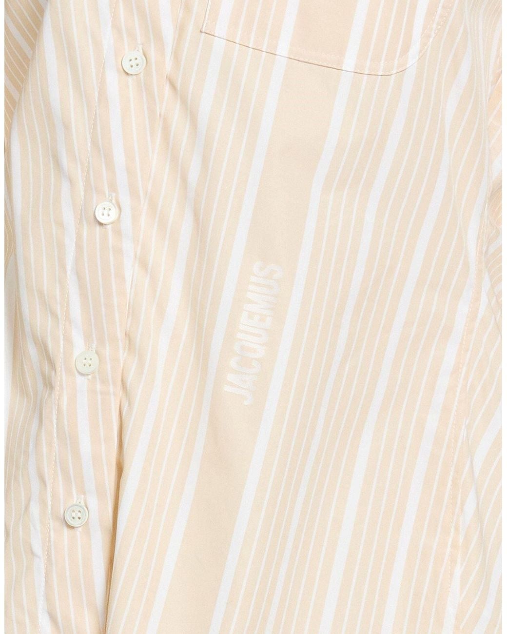Jacquemus Natural Striped Long-Sleeve Shirt