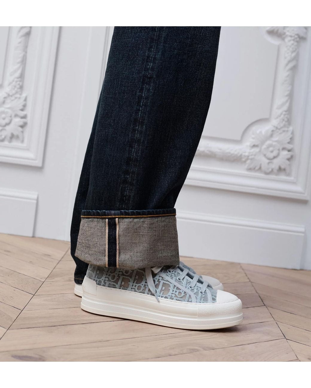 Dior Gray Walk'N' Platform Sneaker