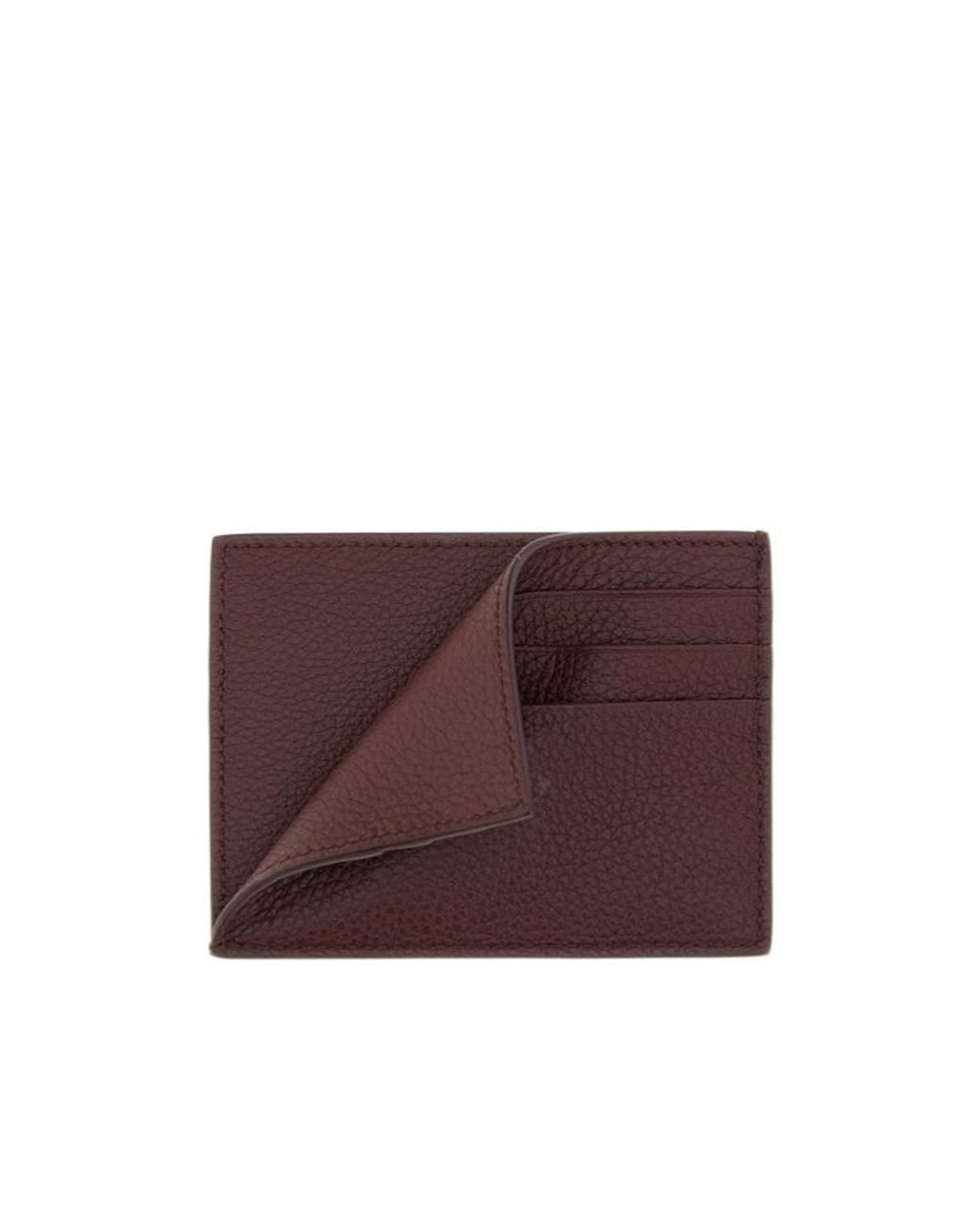 Thom Browne Purple Note Compartment Card Holder for men