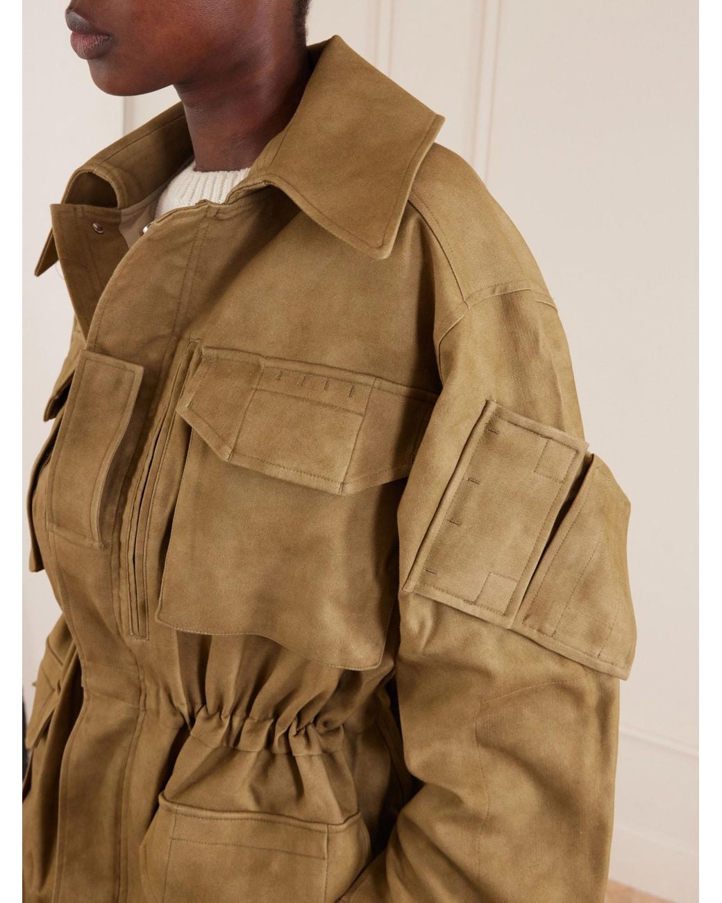 Co. Green Tton-Blend Military Jacket