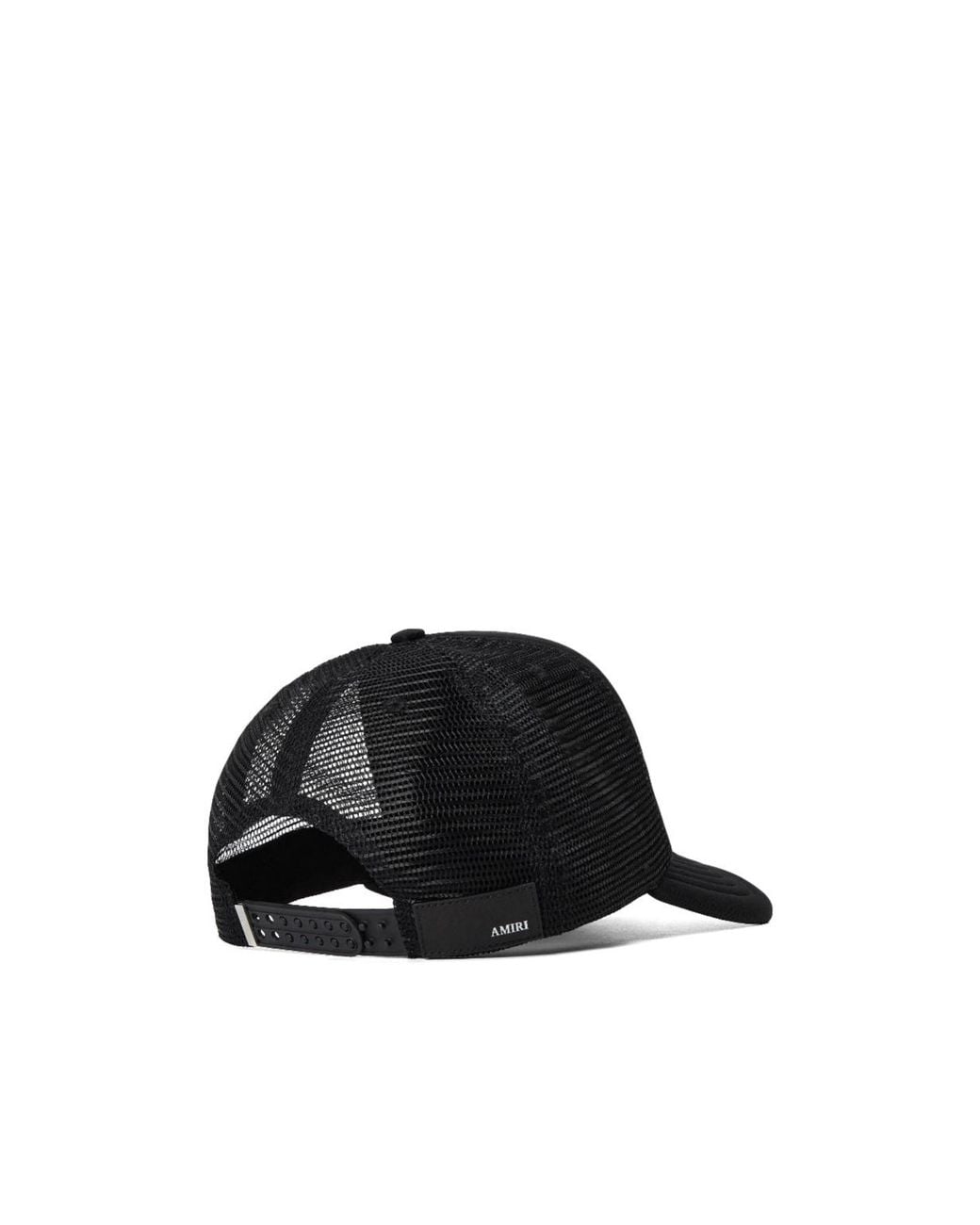 Amiri Black Mesh Trucker Cap for men