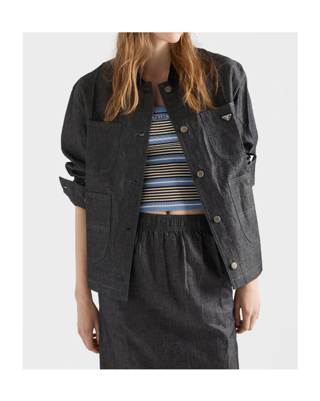 Prada Black Patch Pocket Jacket